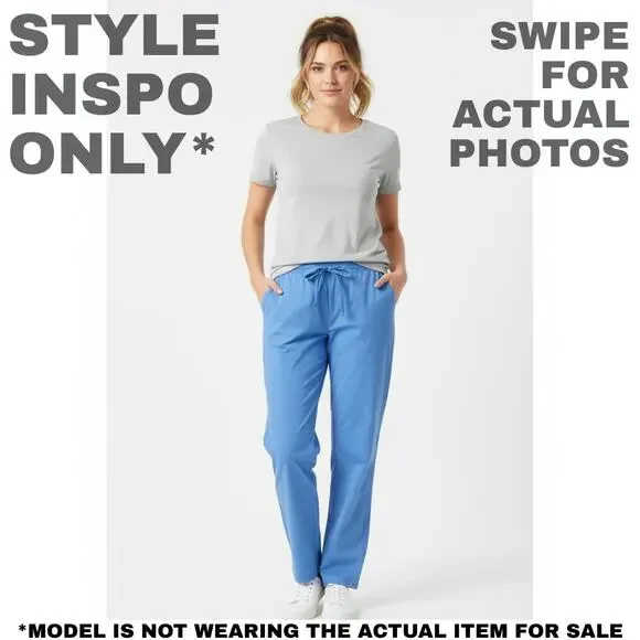 NWT Koret Francisca 16  Blue Drawstring Pants/Trousers [0200] - Picture 2 of 9